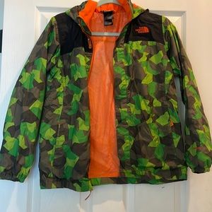 Boys Size L (14/16) North Face Rain Jacket